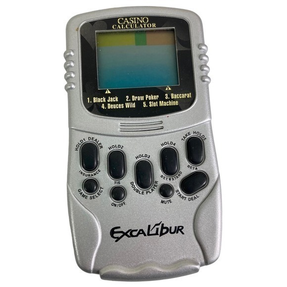 Excalibur Blackjack Handheld Game Electronic Portable Travel Sized Play Anywhere - Picture 1 of 9